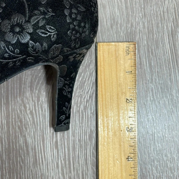 David Tate Opera Pump Heels Black Floral 9W - Picture 10 of 14